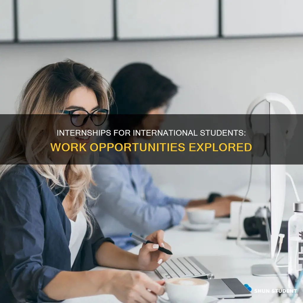 can international students work as a part time intern