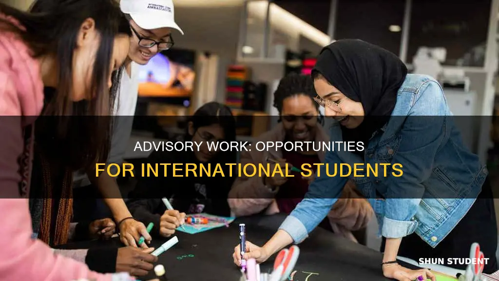 can international students work for advisory