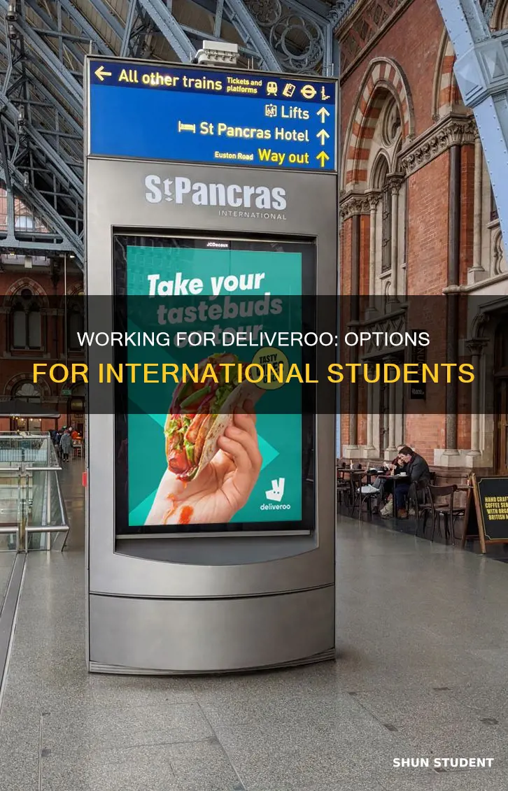can international students work for deliveroo