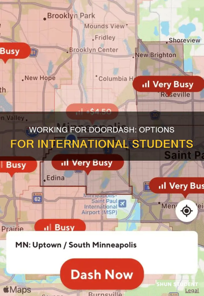 can international students work for doordash