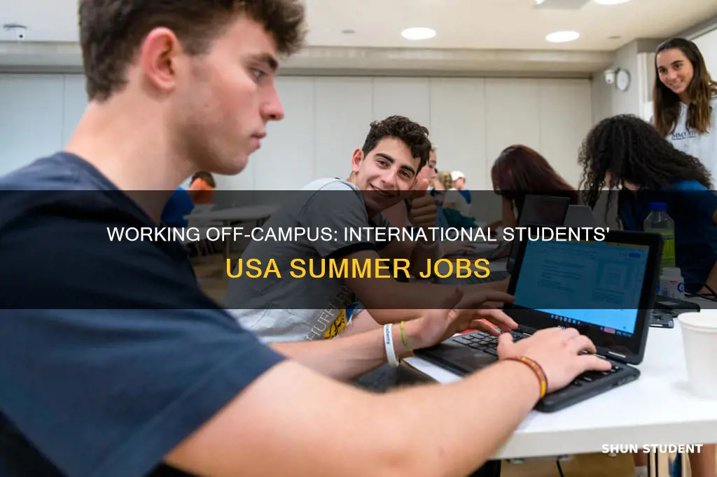can international students work in usa during summer off campus
