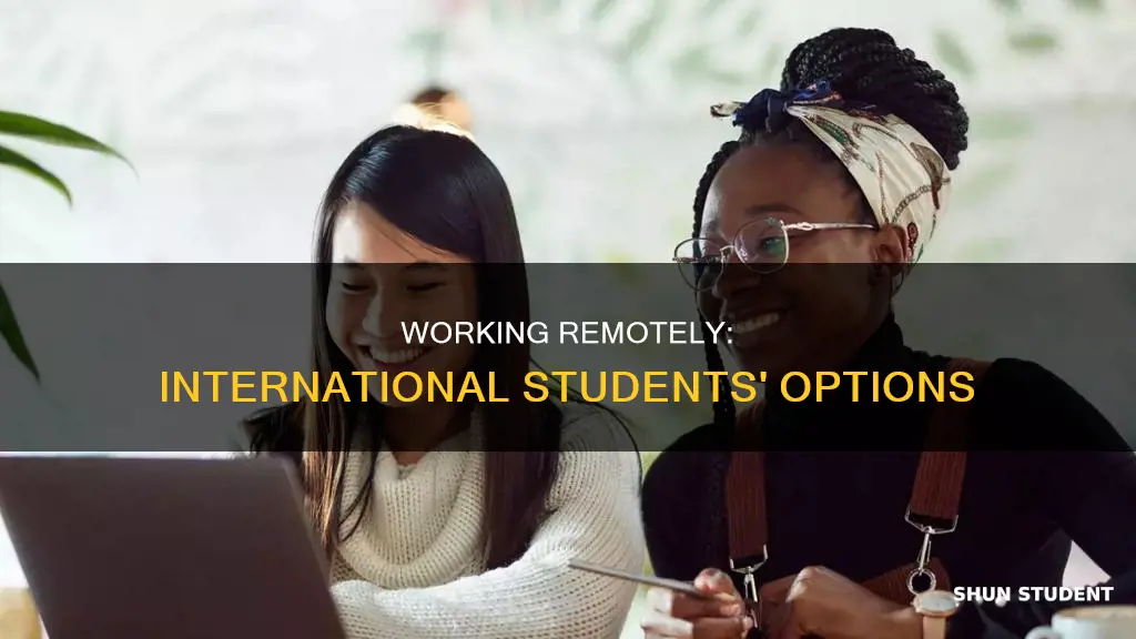 can international students work remotely