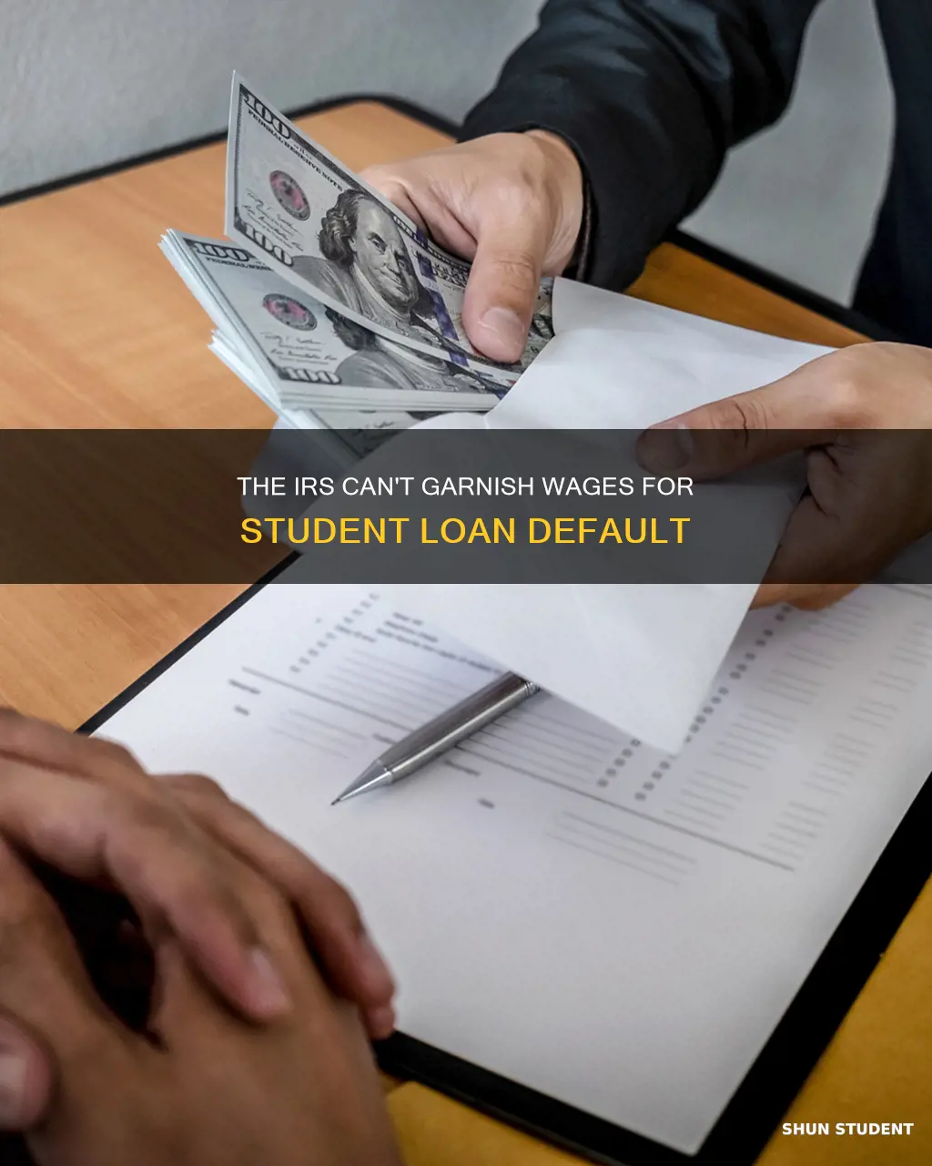 can irs garnish wages for not paying student loans
