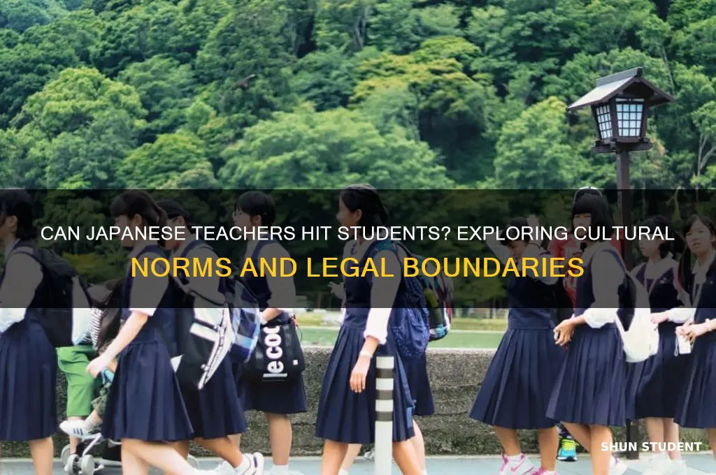 can japanese teacher hit students