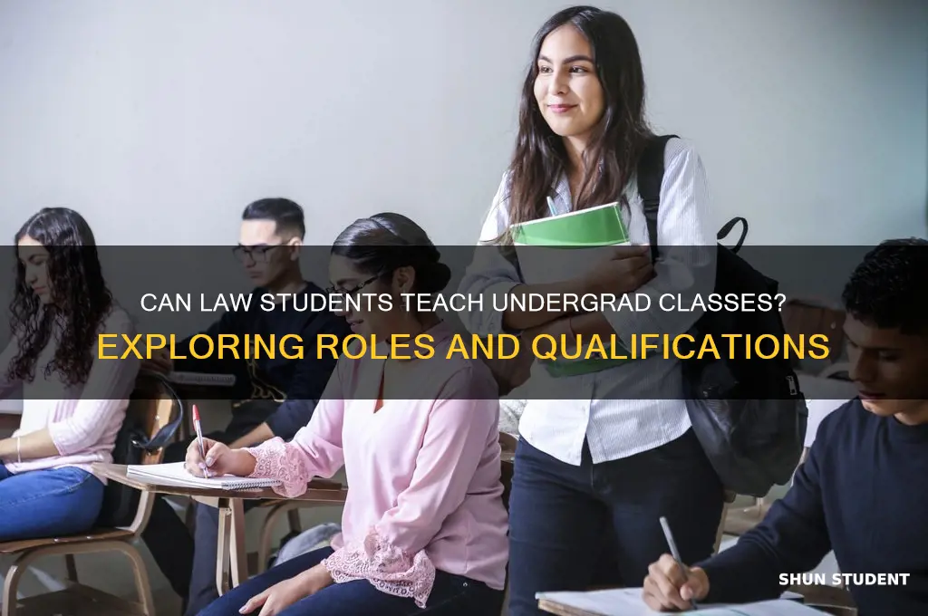 can law students teach undergrad classes