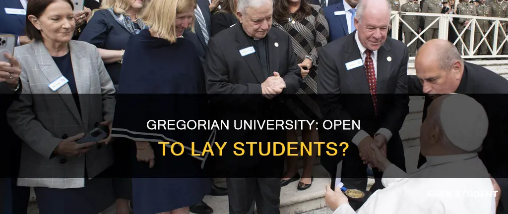 can lay students attend gregorian university