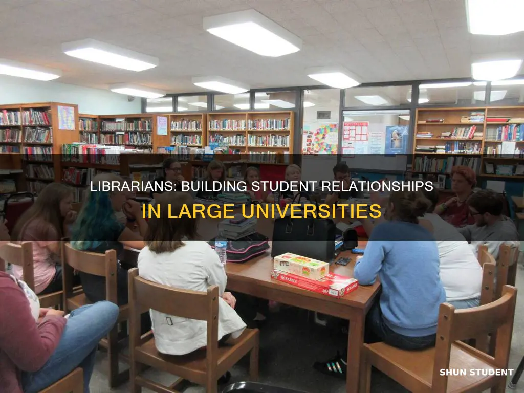 can librarians develop relationships with students at large universities