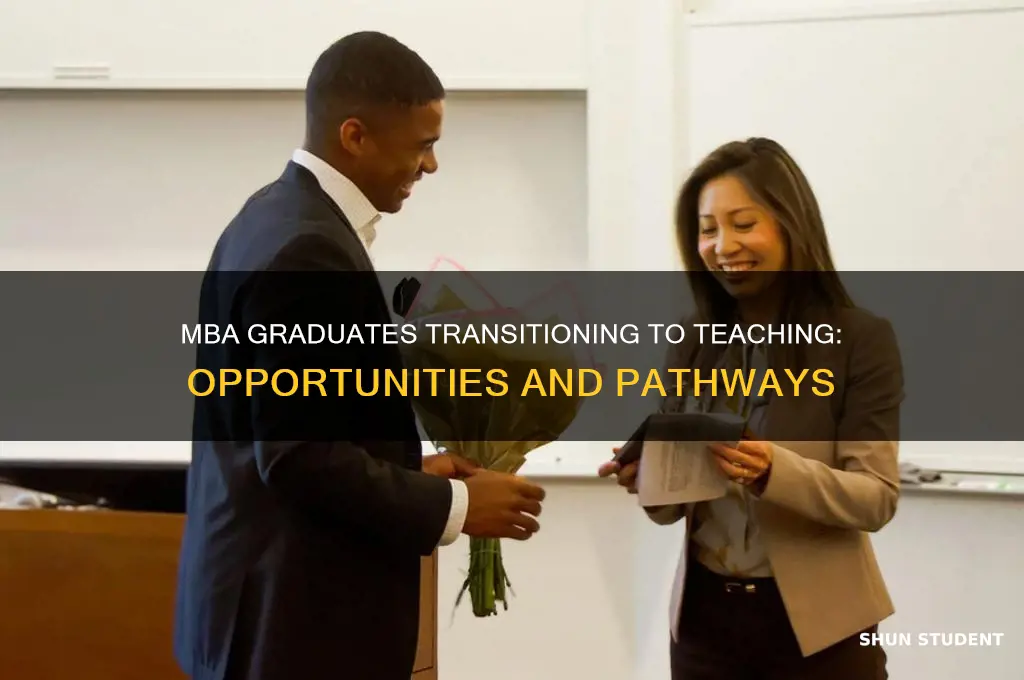 can mba student become teacher