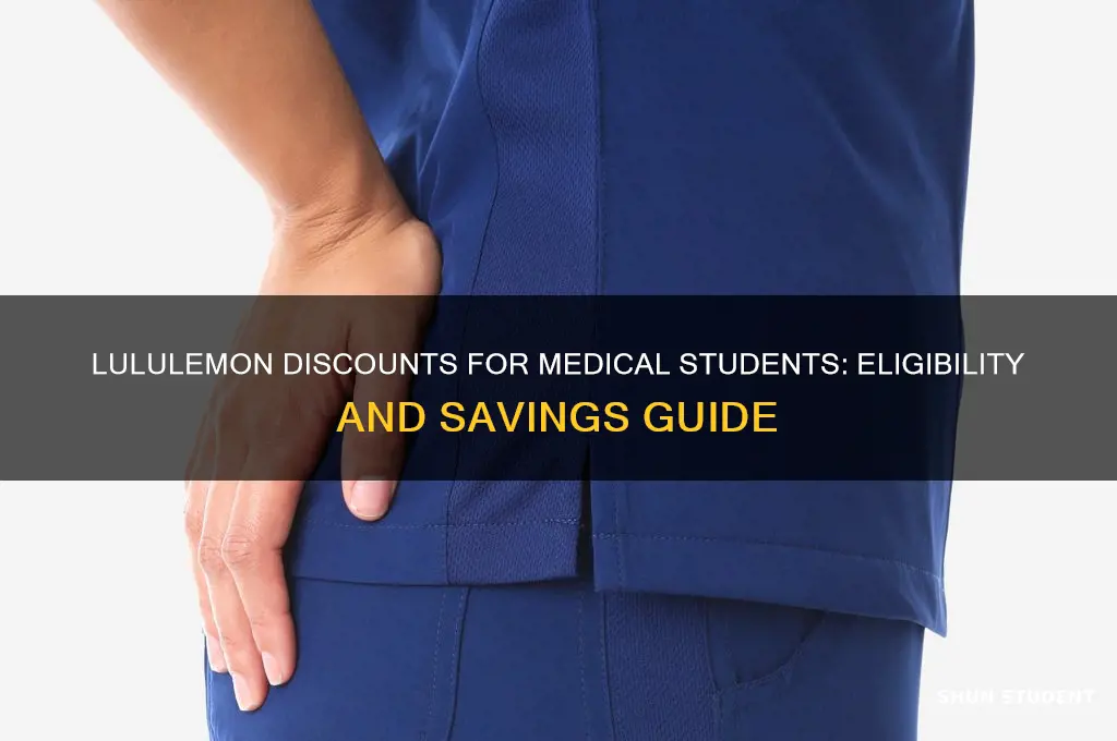 can medical students get lululemon discount