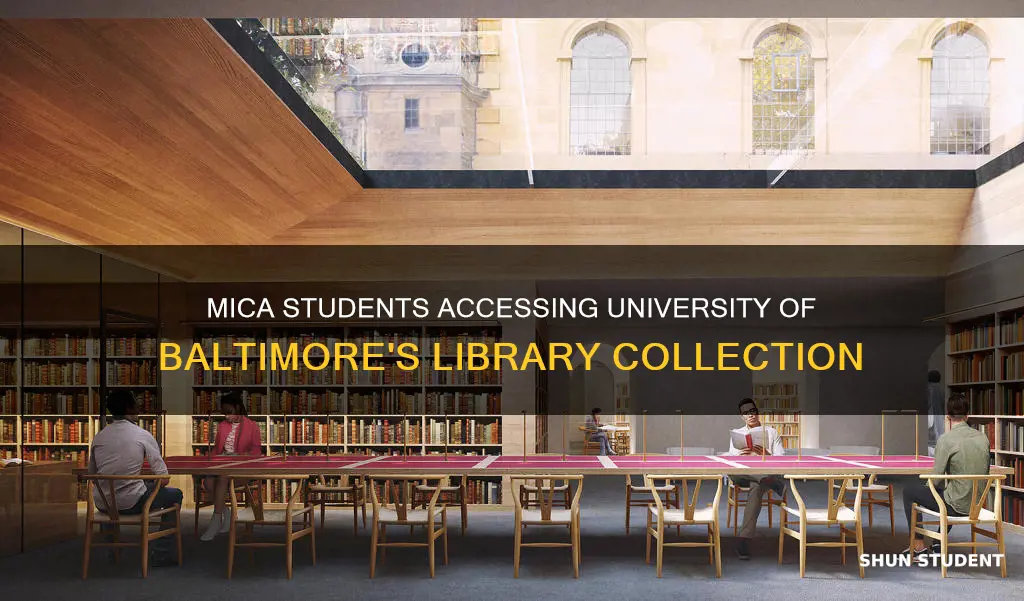 can mica students check out books from university of baltimroe