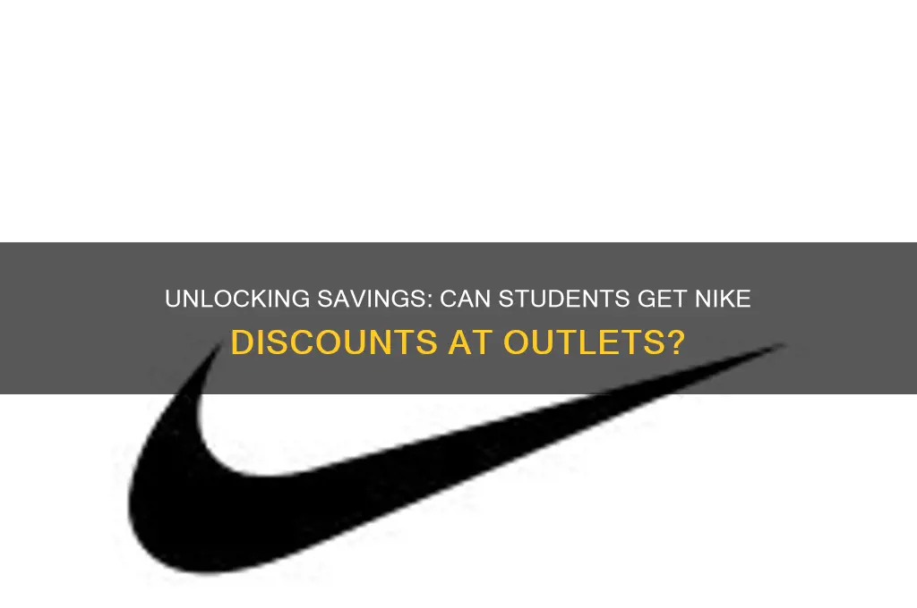 can nike student discount at outlet