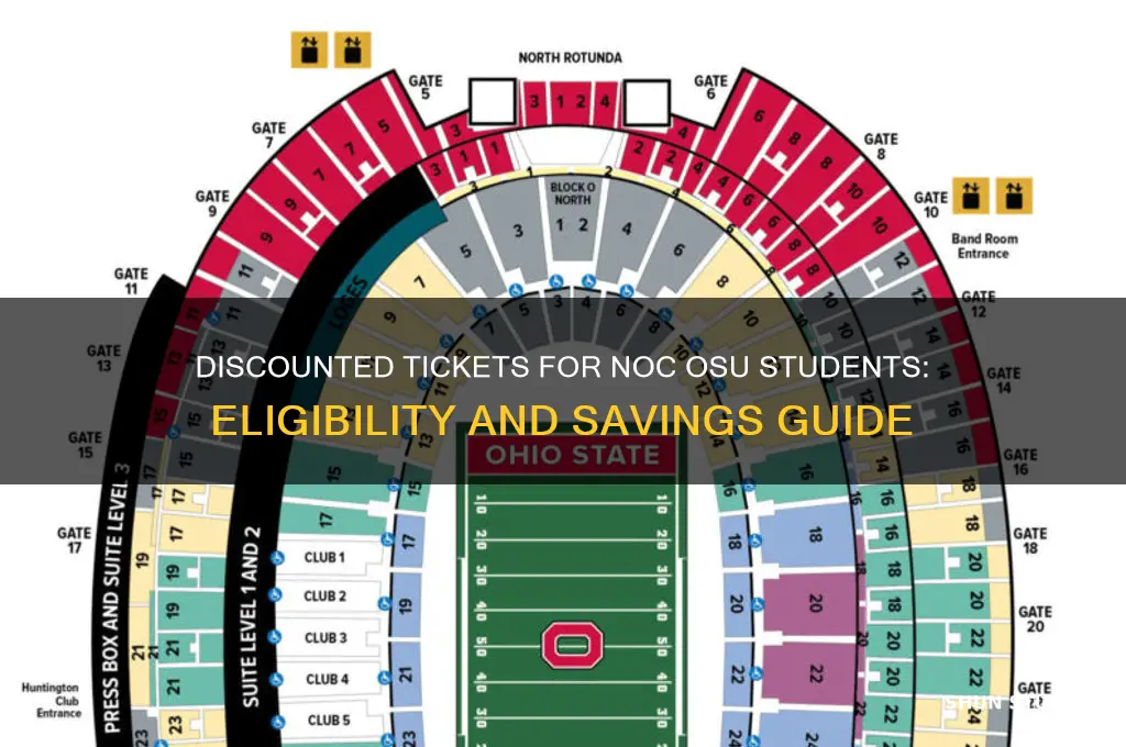 can noc osu students get discounted tickets