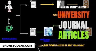 University Journals: Access for All?