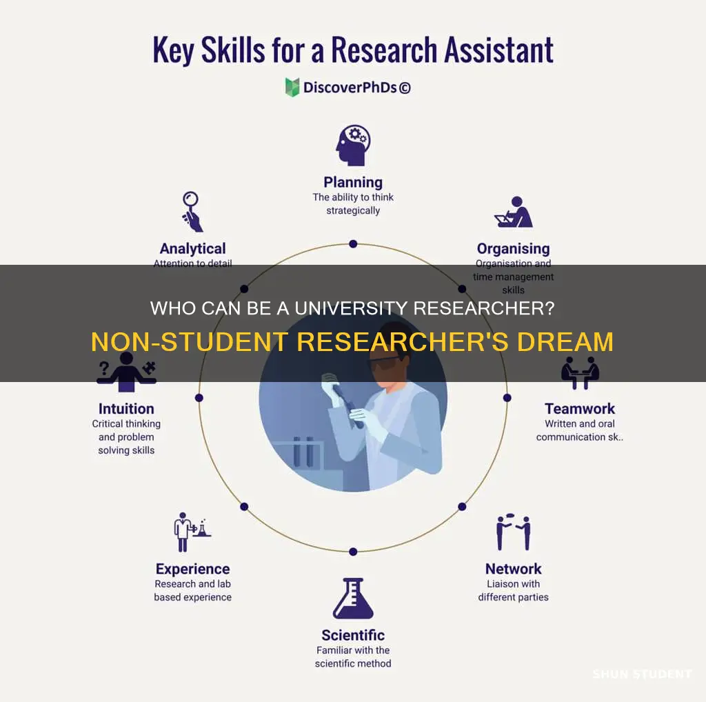 can non students be university researcher