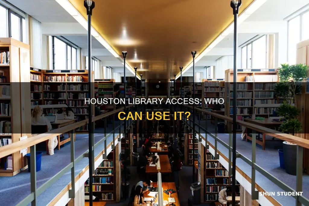 can non university of houston students use university library
