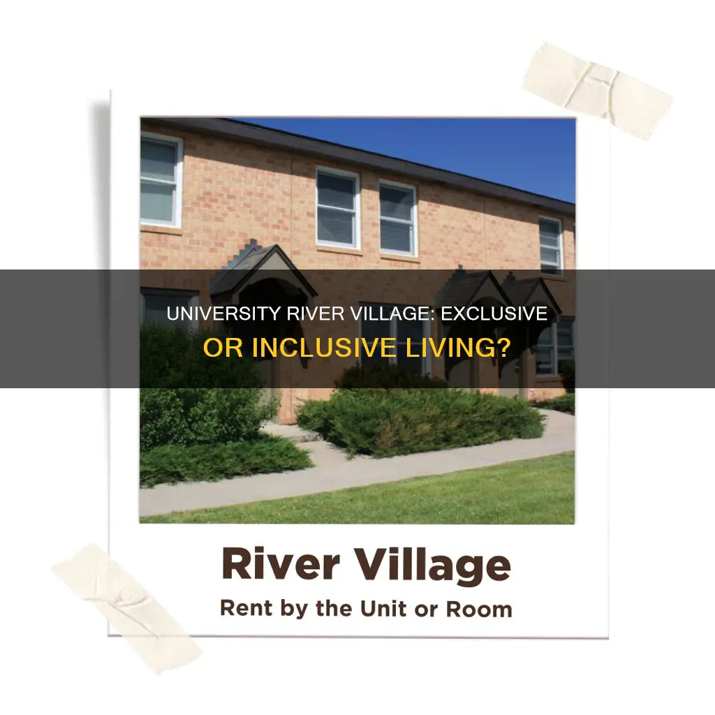 can non university students live at university river village