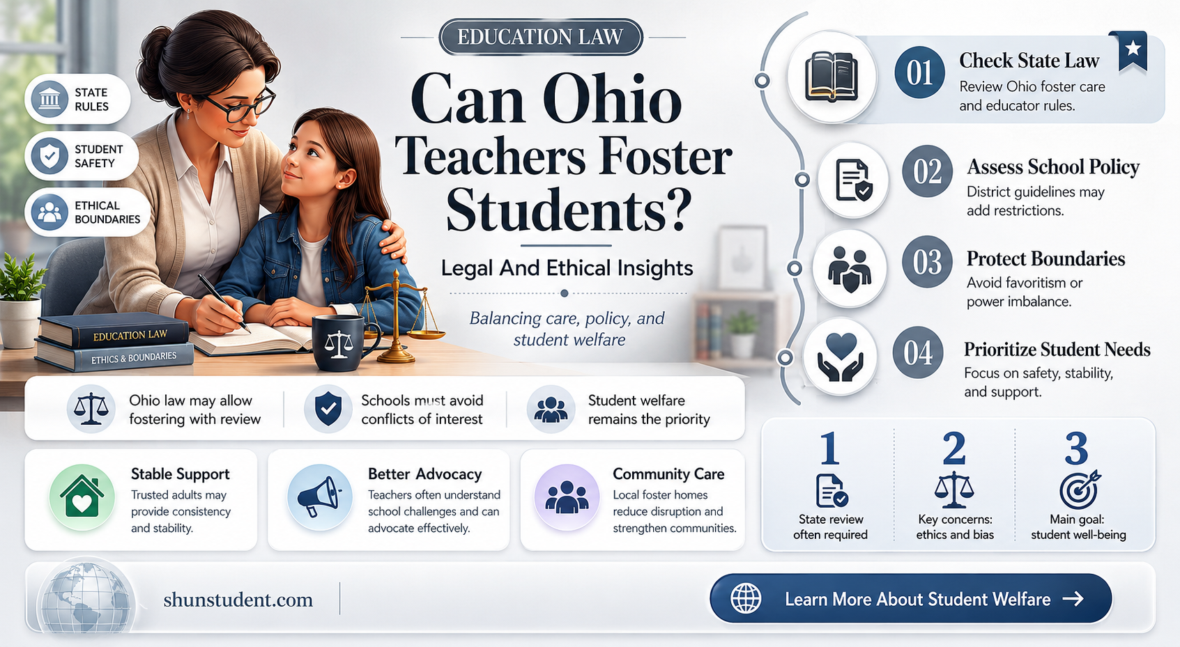can a teacher foster a student in ohio
