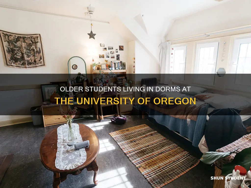 can older students live in dorms and university of oregon