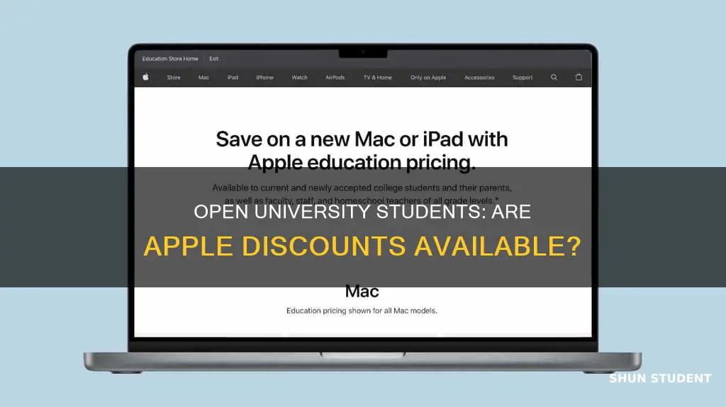 can open university students get apple discount