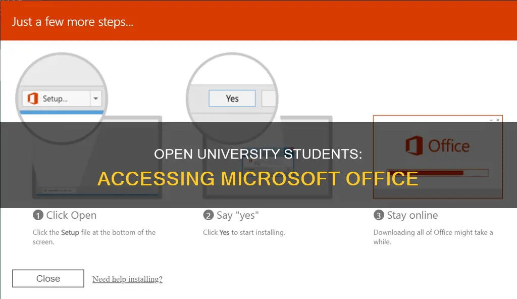 can open university students get microsoft office