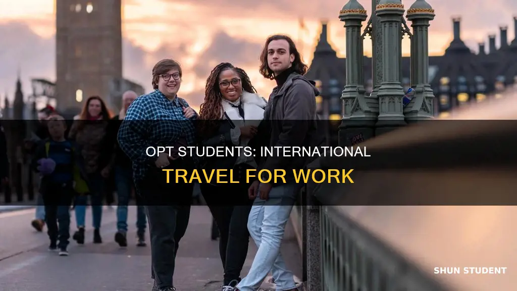can opt students travel international on work