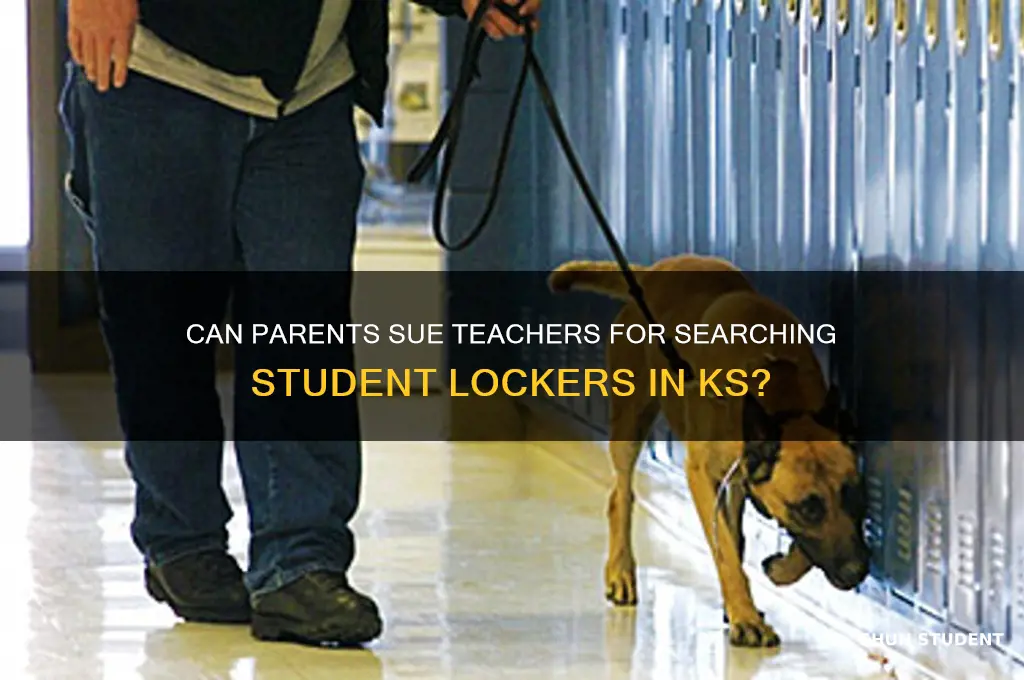 can parents sue for teacher going through student