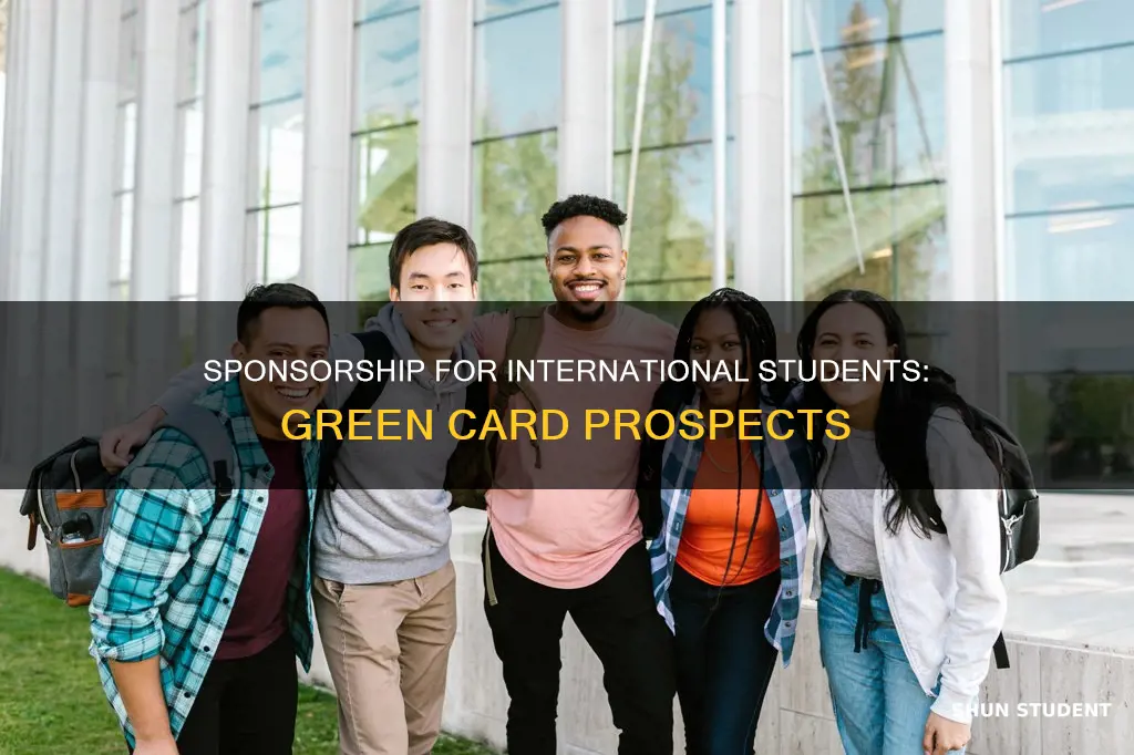can private firm sponsorship international student green card
