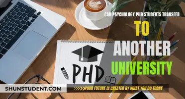 Transferring Psychology PhDs: University Switch Possibilities