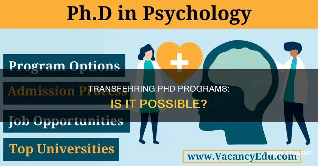 can psychology phd students transfer to another university