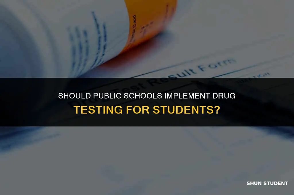 can public schools drug test students