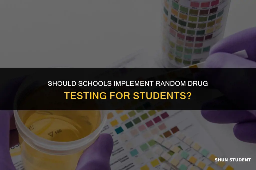 can schools randomly drug test students