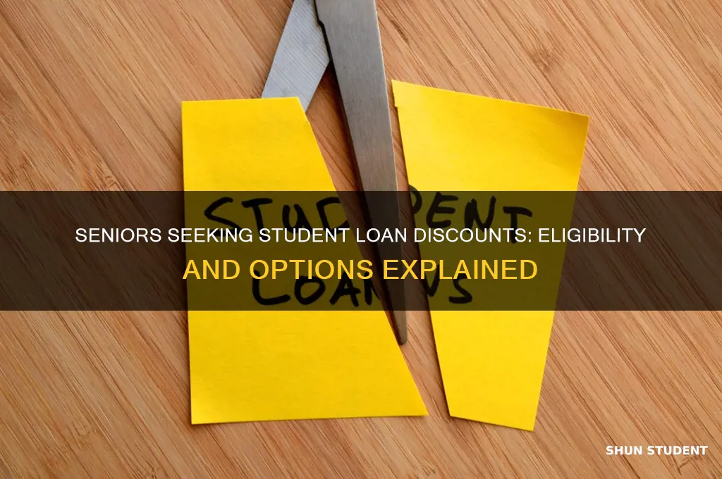 can seniors get discount on student federal loans