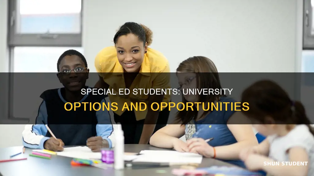 can special ed students go to university