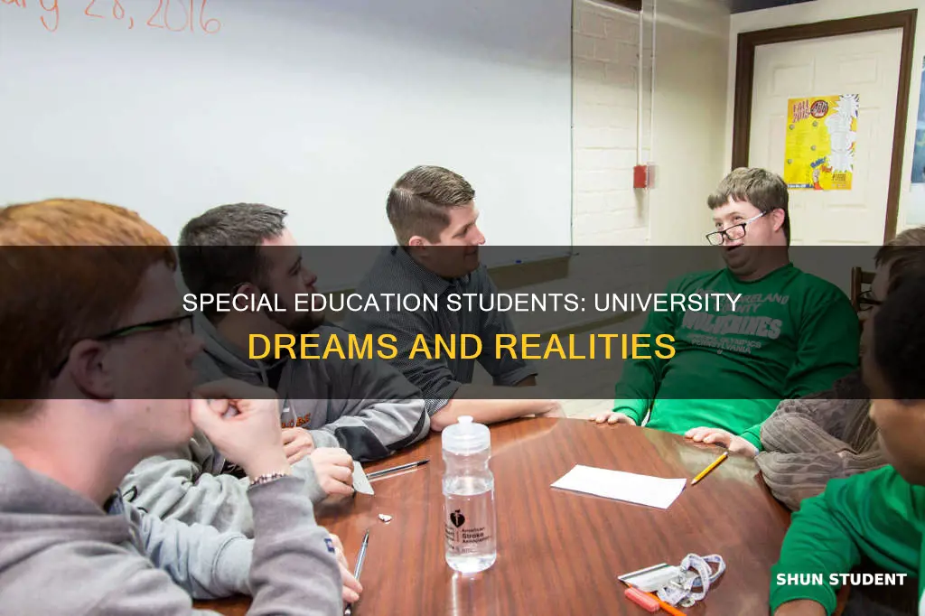 can special education students attend four year universities