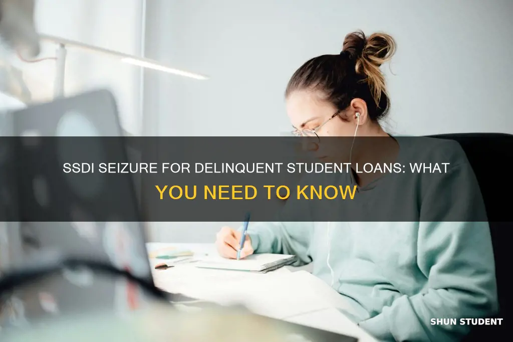 can ssdi be seized to pay delinquent student loans