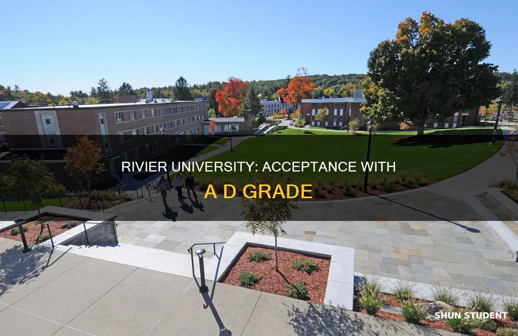 can student be accepted with d into rivier university