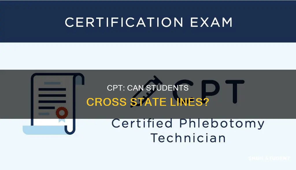 can student do cpt in a different state than university