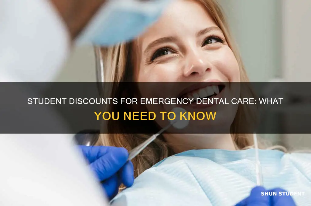 can student get discount on emergency dental care