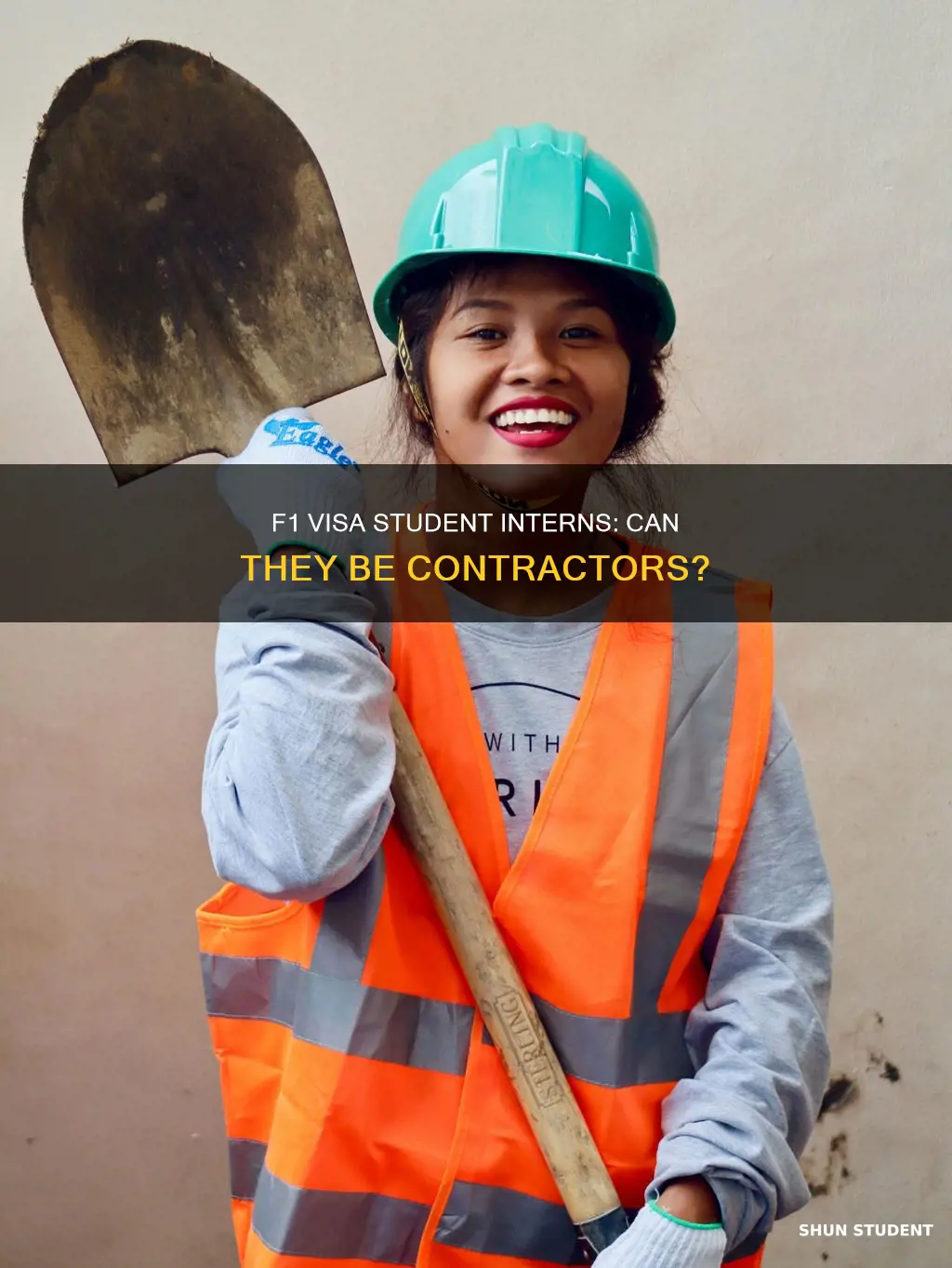 can student intern on f1 visa work as a contractor