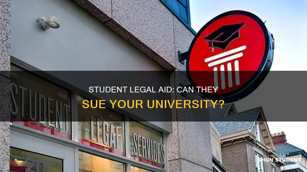 can student legal assistance sue a university