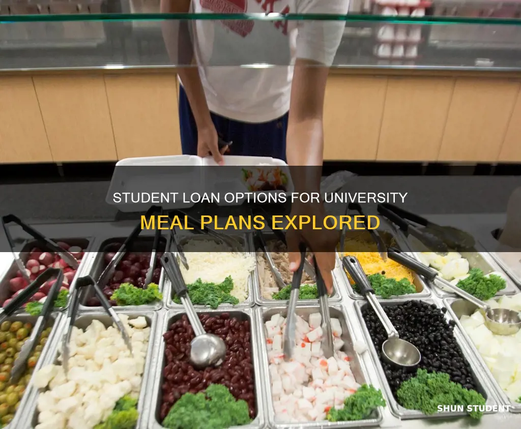 can student loan for university meal plan