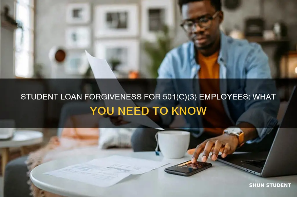 can student loans be forgiven if work for 501c3 status