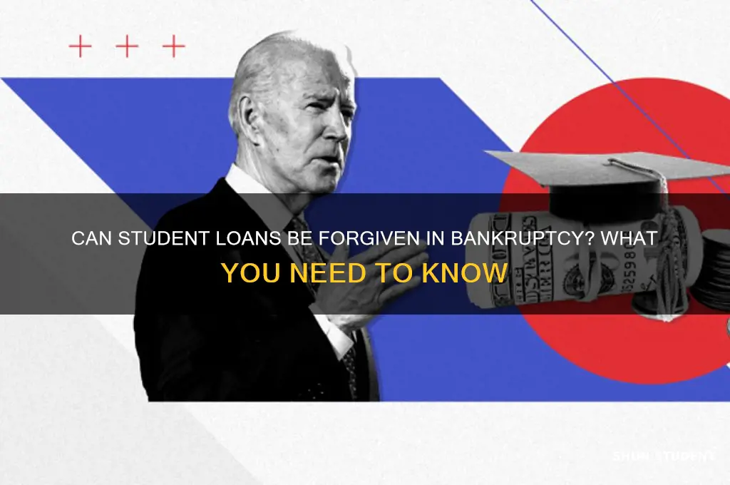 can student loans be forgiven in bankruptcy