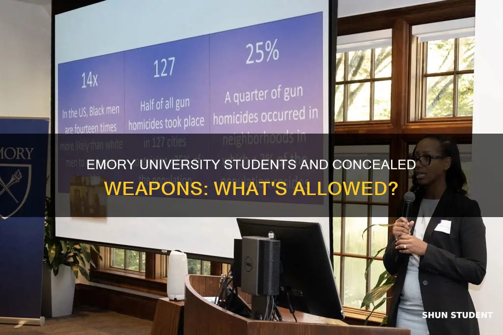 can students at emory university carry concealed weapons
