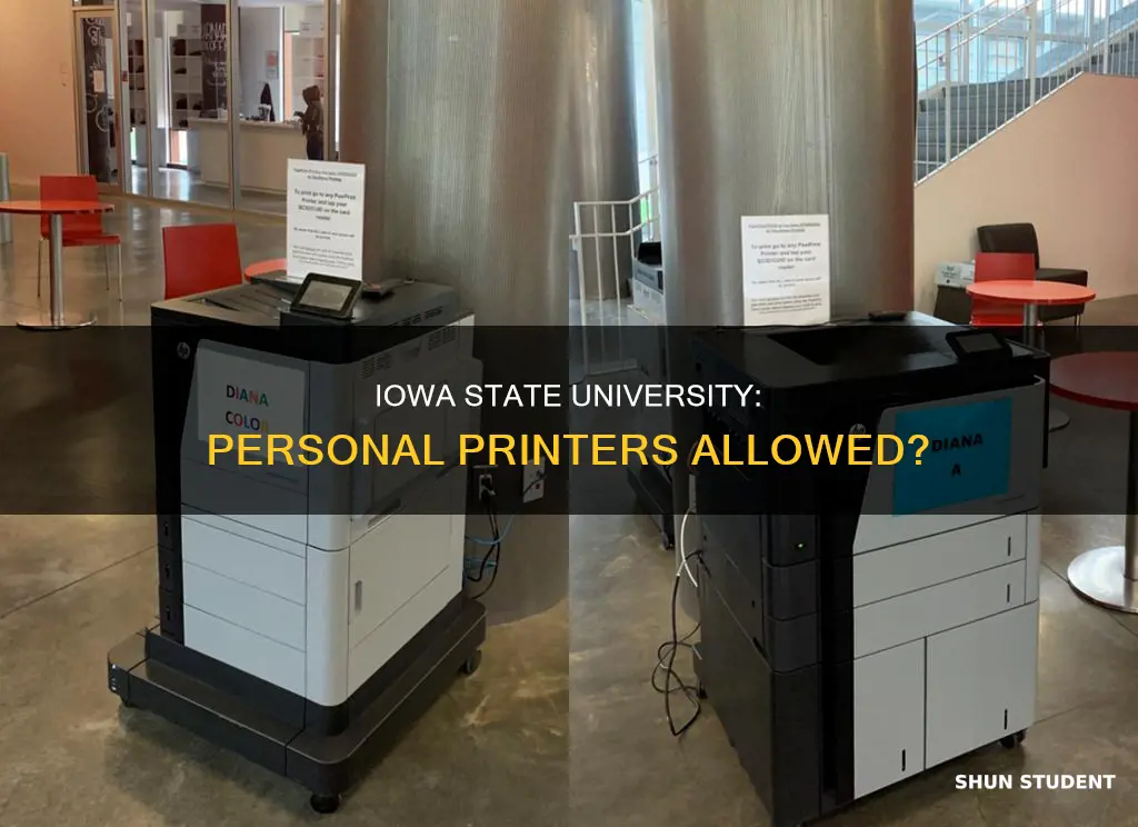 can students at iowa state university bring their own printers