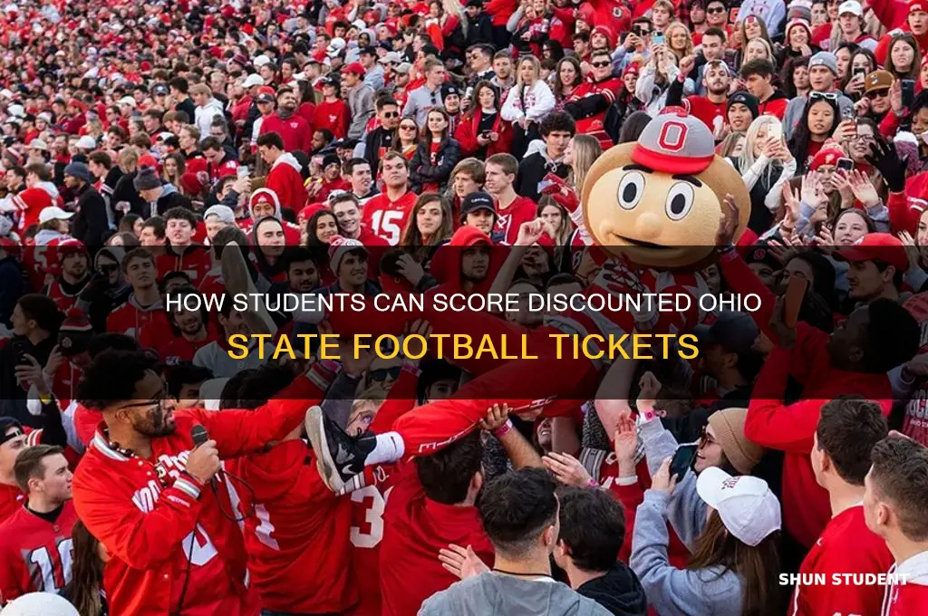 can students buy discounted ohio state football tickets
