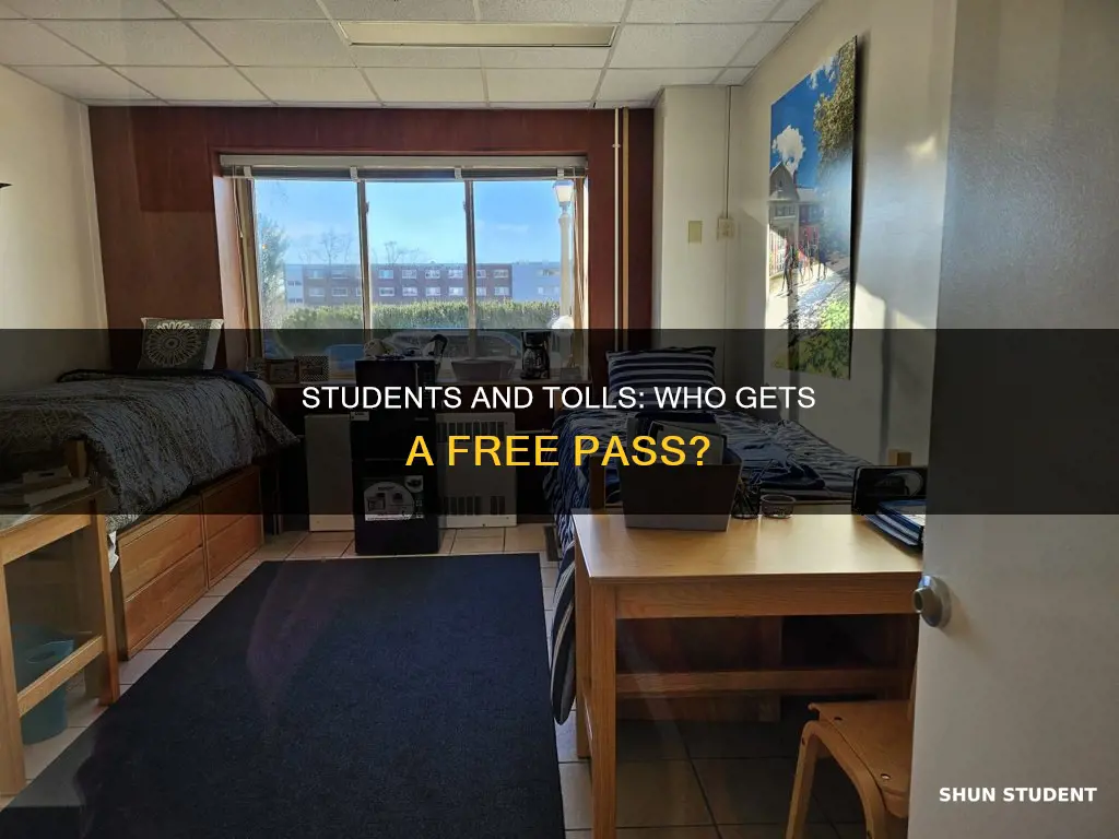 can students exempt from paying tolls