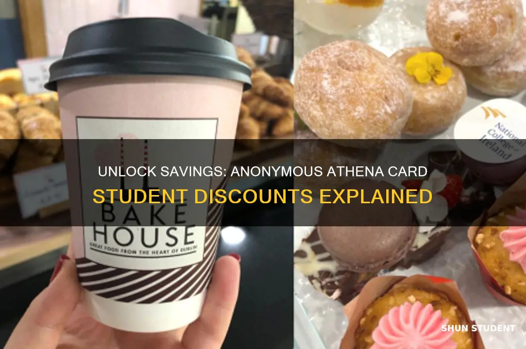 can students get discounts on anonymous athena card