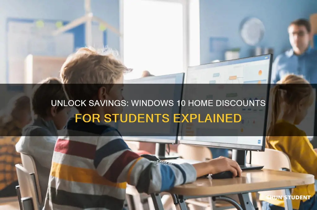 can students get discounts on windows 10 home