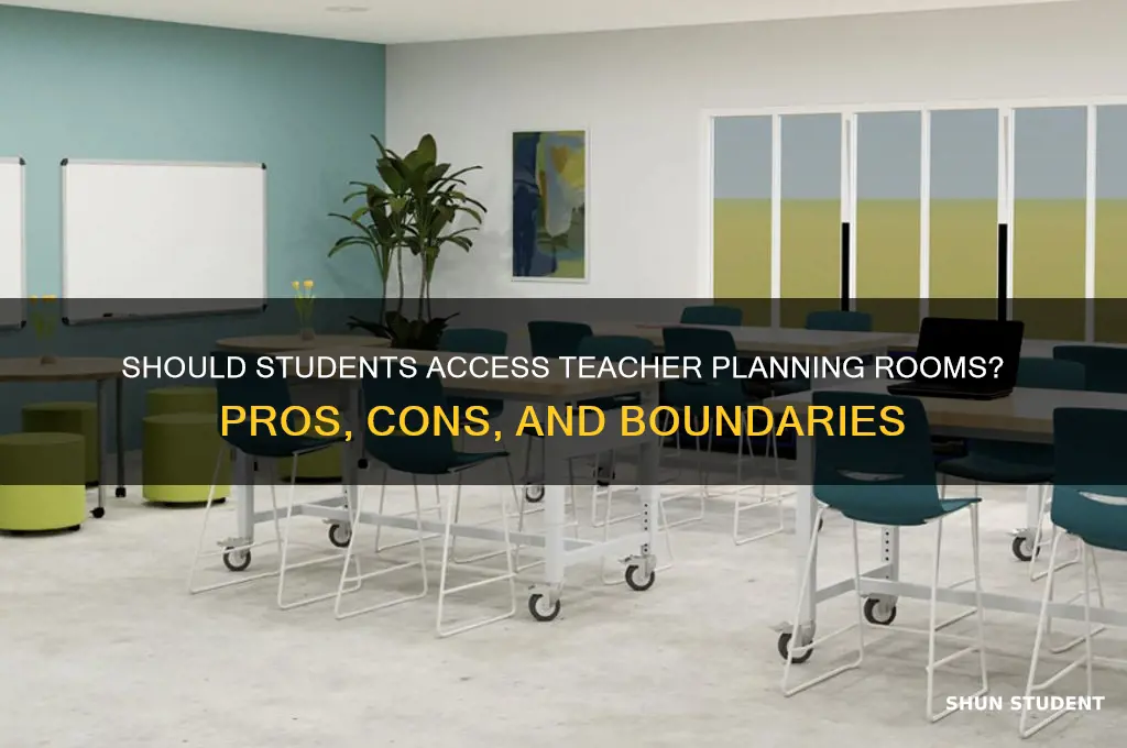 can students go to teacher planning room